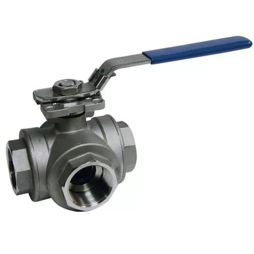 Шаровые муфтовые краны трехходовые с ручным управлением марка AISI 316, ASTM E2814 в г. Ангарск